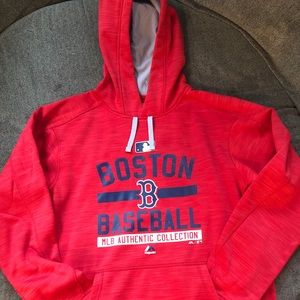 Red Sox hoodie-red-size medium